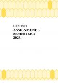 ECS1501 ASSIGNMENT 5 SEMESTER 2 2023.