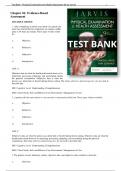 Test Bank for Physical Examination and Health Assessment 8th and 9th Editions Jarvis All Chapters |Complete Guide Newest Version 2023