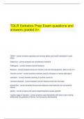  TDLR Esthetics Prep Exam questions and answers graded A&plus;&period;