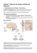 Summary Brain & Behavaior