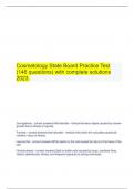  Cosmetology State Board Practice Test &lpar;146 questions&rpar; with complete solutions 2023&period;