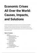"Navigating Global Economic Crises: Causes, Impacts, and Pathways to Recovery"