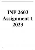 INF2603 Assignment 1 Solutions 2023