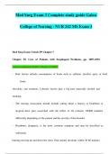 Med Surg Exam 3 Complete study guide Galen College of Nursing - NUR 242 MS Exam 3