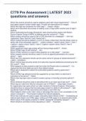 C779 Pre Assessment &vert; LATEST 2023 questions and answers