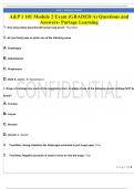 A&P 1 101 Module 2 Exam &lpar;GRADED A&rpar; Questions and Answers- Portage Learning