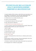 PN EXIT EXAM&excl; 2023 ACCURATE EXACT QUESTIONS EXPERT VERIFIED GUARANTEED PASS