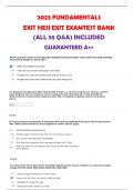 2023 FUNDAMENTALS EXIT HESI EXIT EXAMTEST BANK &lpar;ALL 55 Q&A&rpar; INCLUDED GUARANTEED A&plus;&plus;