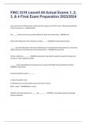 FINC 3310 Leavell All Actual Exams 1&comma; 2&comma; 3&comma; & 4 Final Exam Preparation 2023&sol;2024