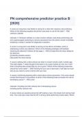 PN comprehensive predictor practice B Questions and Answers 2023 (  A+ GRADED 100% VERIFIED)