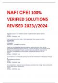 NAFI CFEI 100%  VERIFIED SOLUTIONS  REVISED 2023//2024