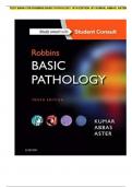 TEST BANK FOR ROBBINS BASIC PATHOLOGY 10TH EDITION  BY KUMAR&comma; ABBAS&comma; ASTER