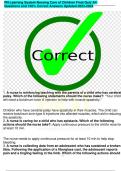 PN Learning System Nursing Care of Children Final Quiz All  Questions and 100&percnt; Correct Answers Updated 2023-2024