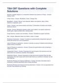 TSA CBT Questions with Complete Solutions 