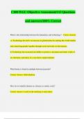 C100 WGU Objective Assessment&sol;113 Questions and answers&sol;100&percnt; Correct