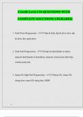 Crossfit Level 2 54 QUESTIONS WITH COMPLETE SOLUTIONS UPGRADED.