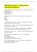 NUR 3816 Exam 1 &ndash; Questions & Complete Solutions