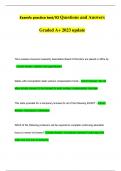 Examfx practice test&sol;93 Questions and Answers Graded A&plus; 2023 update