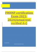 PMHNP certification Exam 2023-2024&lpar;Actual test verified A