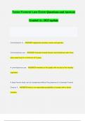 Texas Funeral Law Exam Questions and Answers Graded A&plus; 2023 update