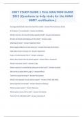 CBET STUDY GUIDE 1 FULL SOLUTION GUIDE 2023 (Questions to help study for the AAMI BMET