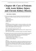 Chapter 68: Care of Patients with Acute Kidney Injury and Chronic Kidney Disease   Test Bank Medical Surgical Nursing 9th Edition Ignatavicius Workman
