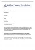 ATI Med-Surg Proctored Exam Reviewed Questions And answers 2023&period;