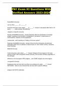 PN1 Exam &num;3 Questions With Verified Answers 2023-2024