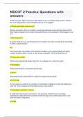 NBCOT 2 Practice Questions with answers