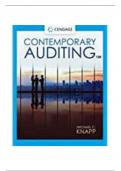 Test Bank For Contemporary Auditing 11th Edition&comma; Michael C&period; knapp Chapter 1&lowbar;73