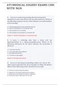 ATI MED SURG CMS EXAMS 2025 WITH NGN&period; Questions And Verified Answers RATED A&plus;