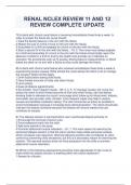 RENAL NCLEX REVIEW 11 AND 12 REVIEW COMPLETE UPDATE&period;