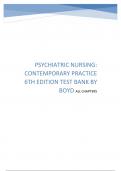 Test Bank - Psychiatric Nursing&colon; Contemporary Practice 6th Edition by Boyd