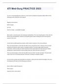 ATI Med-Surg Practice Elaborated Questions with Updated Answers 2023