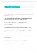 WELL AP Certification&sol; 163 Questions With Correct Answers&sol;Guaranteed Success 