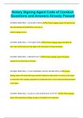 Notary Signing Agent Code of Conduct Questions and Answers Already Passed