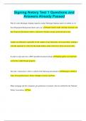 Signing Notary Test 1 Questions and  Answers Already Passed