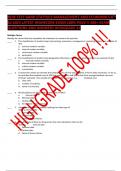 NEW TEST BANK STATISICS MANAGEMENT AND ECONOMICS 8TH Ed 2023 LATEST HIGHSCORE EXAM 100% PASS!!! 200+ EXAM QUESTIONS AND ANSWERS HIGHGRADE A+