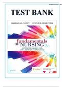 Test Bank for Fundamentals of Nursing, 2nd Edition by Barbara L Yoost||ISBN NO-10 0323508642||ISBN NO-13 978-0323508643||All Chapters||Complete Guide A+
