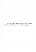 NUR 206_ATI FUNDAMENTALS EXAM, Chapters 1 to 58 | Complete Latest Summer 2020 study guide.