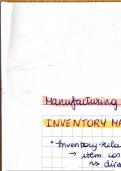 Samenvatting manufacturing planning and control: hoofdstuk inventory