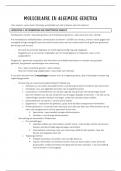 Samenvatting moleculaire en algemene genetica