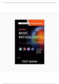 TEST BANK Robbins Basic Pathology 10th Edition by Kymar Abbas