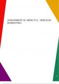 ASSIGNMENT 02: MNM 3712 - SERVICES MARKETING.