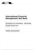 Test Bank for International Financial Management