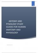 ANTOMY AND  PHYSIOLOGY STUDY  GUIDES FOR HUMAN  ANATOMY AND  PHYSIOLOGY