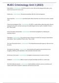 WJEC Criminology Unit 3 &lpar;2023&rpar;