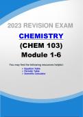 CHEMISTRY (CHEM 103) Module 1-6