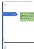 INF 3707 ASSIGNMENT 3 SEMISTER 2 2023 COMPLETE SOLUTION
