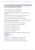 The Crucible Test Review &vert; 45 Questions&vert; Correct Answers&vert; Verified